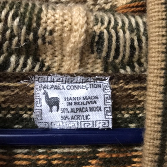 Alpaca zip hooded cardigan - Picture 5 of 8